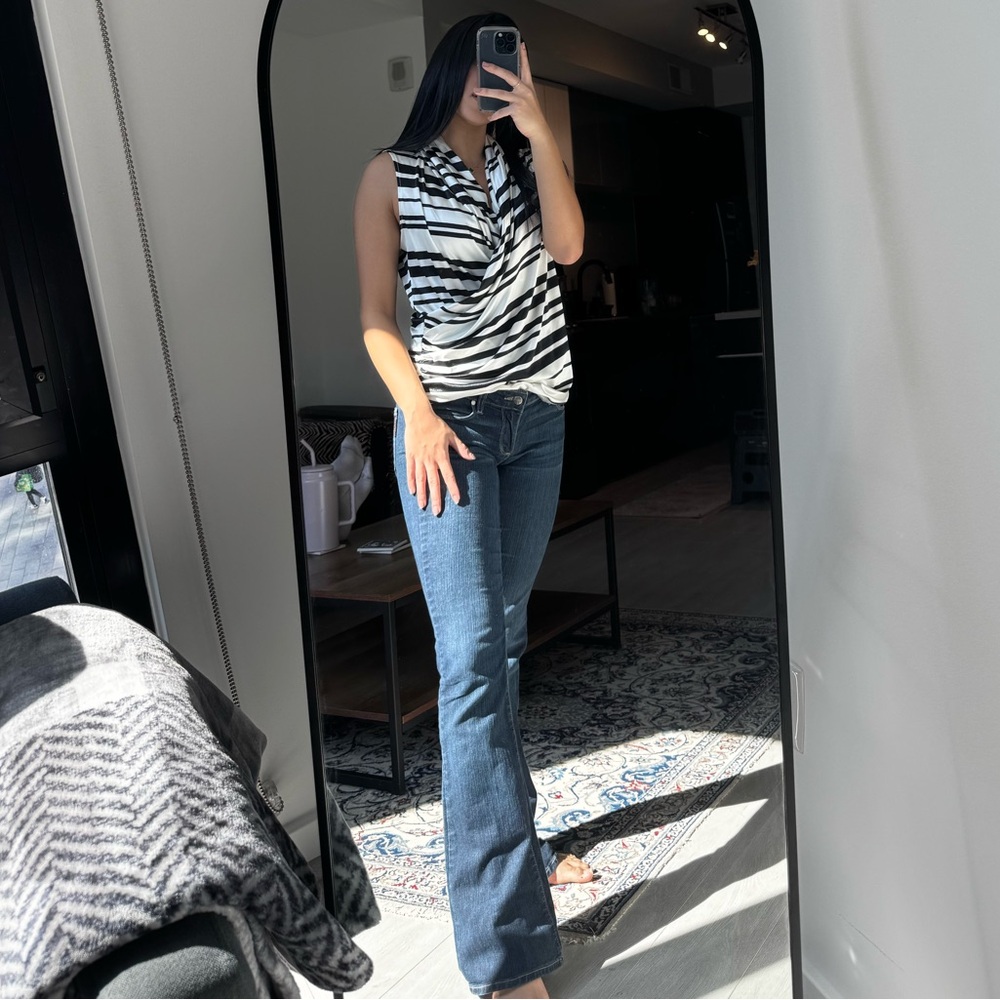 Stylish Black and White Women's Top
